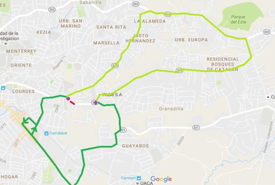 AyA recomienda tomar la ruta alterna para evitar los cierres.