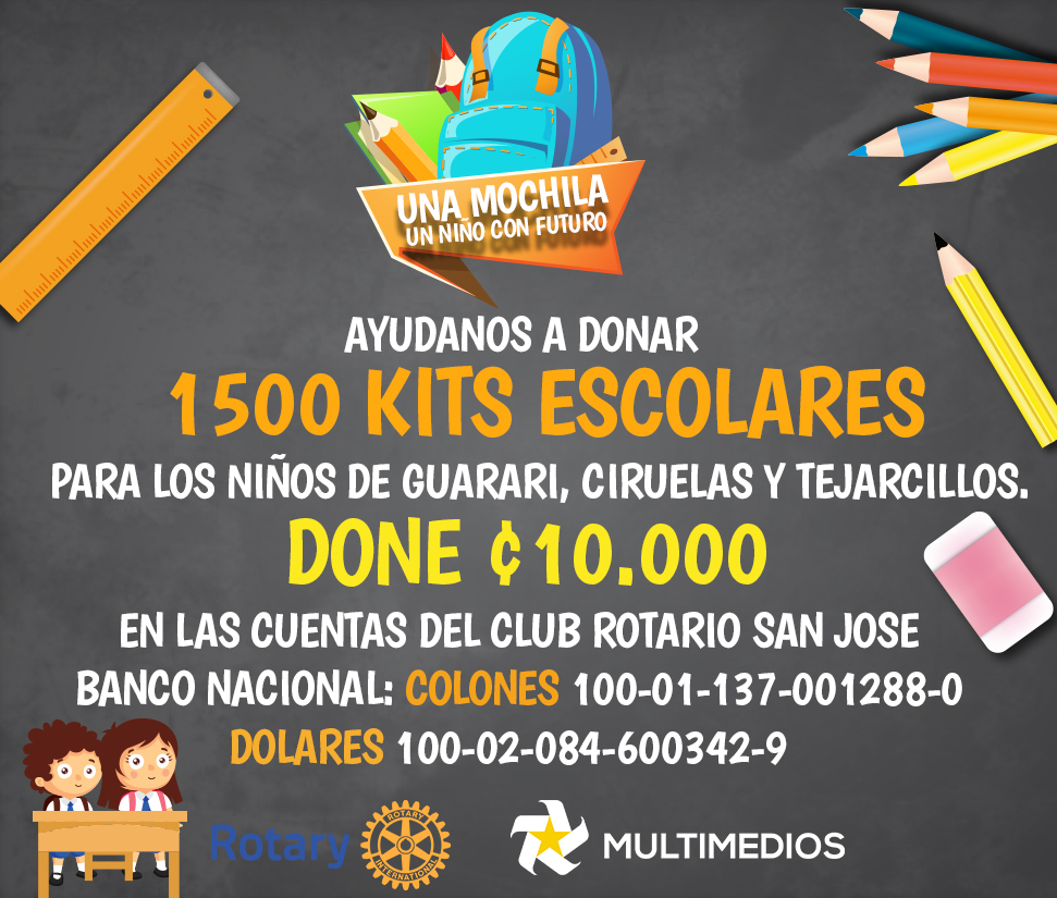 “Una mochila, un niño con futuro”