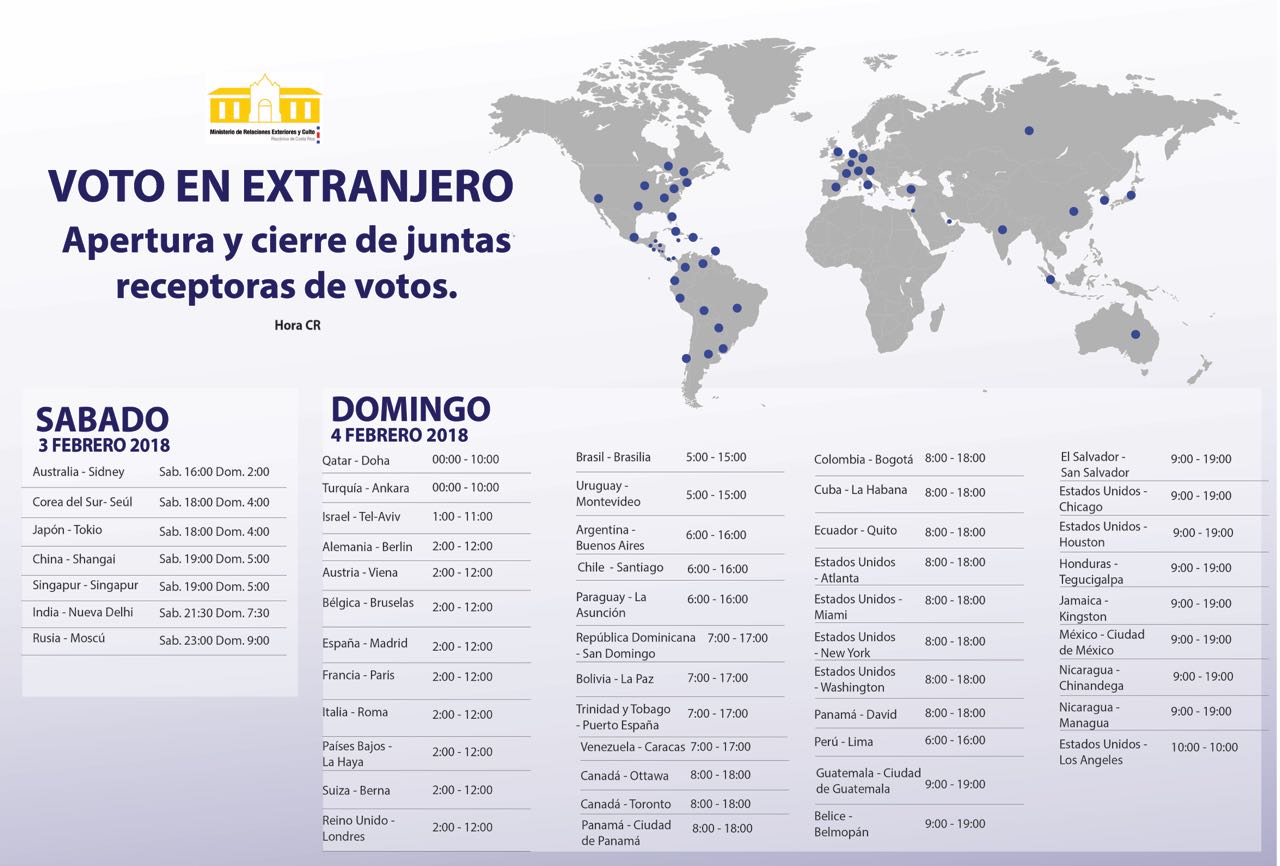 Horarios de las Juntas Receptoras