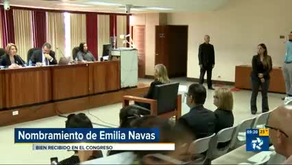 Diputados hablan sobre nombramiento de Emilia Navas