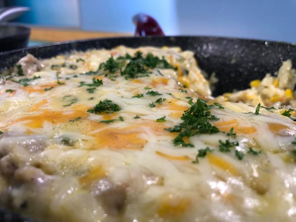 (+VIDEO) Prepare un rico arroz con palmito al sartén 