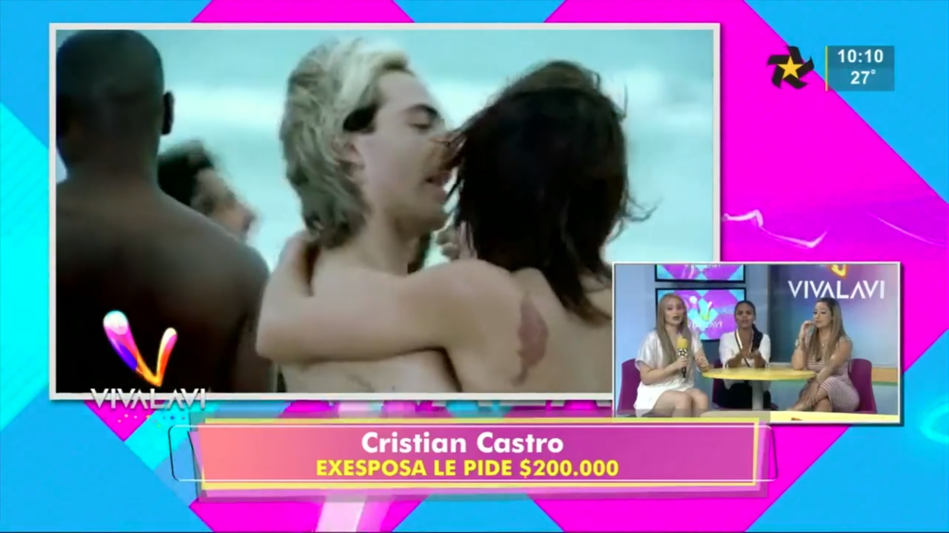 (+VIDEO) Exesposa de Cristian Castro le pide 200.000 dólares