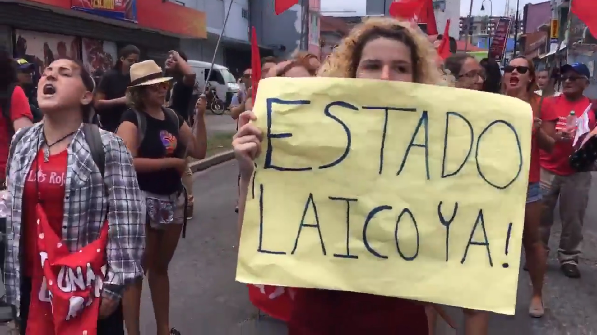 (+VIDEO) Partido de los Trabajadores manifestó contra gobierno de Alvarado