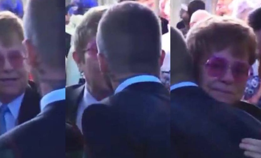 David Beckham y Elton John