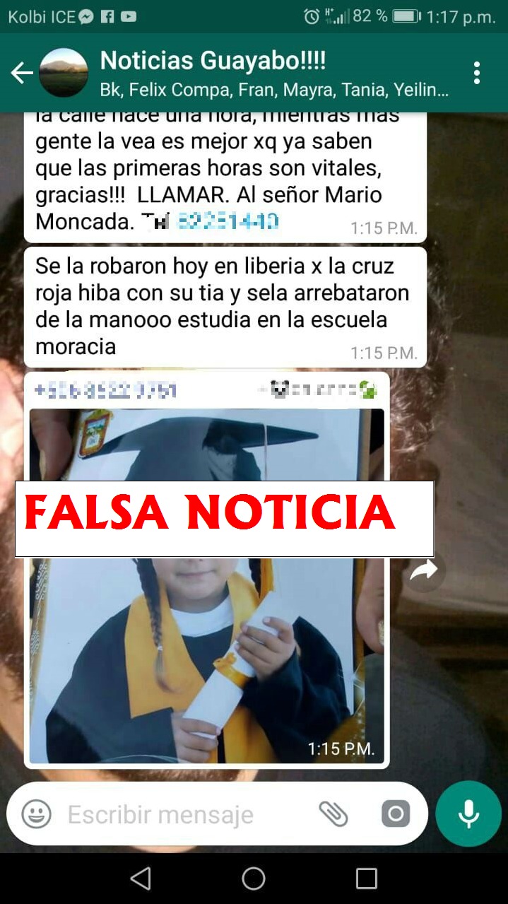 Desmienten supuesto secuestro de niña en Liberia