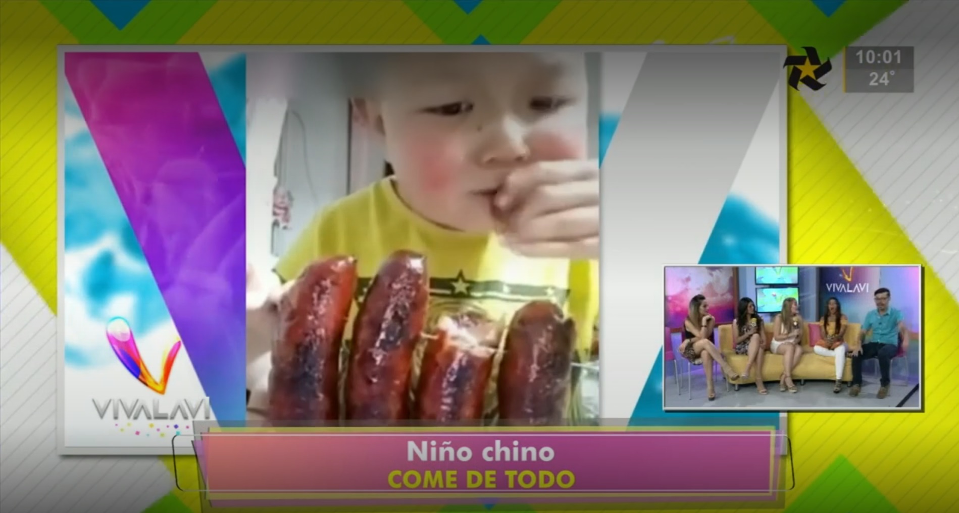 (+VIDEO) ¡Increíble! Este niño come de todo... hasta cucarachas