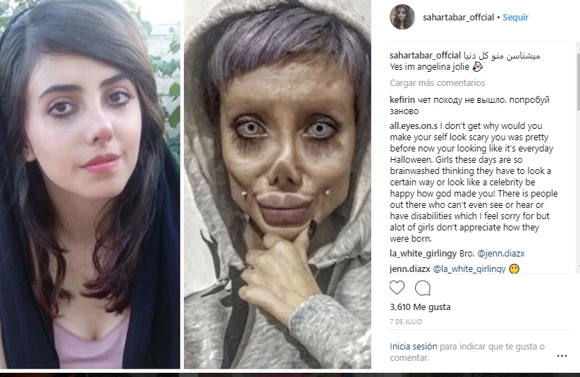 (+FOTOS) 'Jolie zombi', revela su verdadero rostro