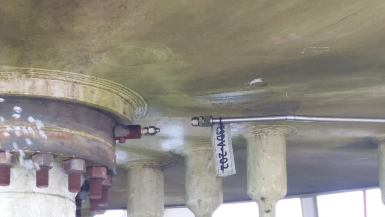 Parte de los estragos en el sistema de gas