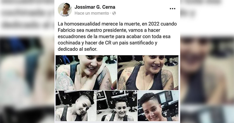 Mensaje en redes sobre “escuadrones de la muerte” para atacar a homosexuales es falso  