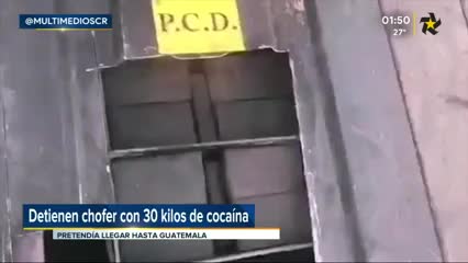 Chofer cocaína