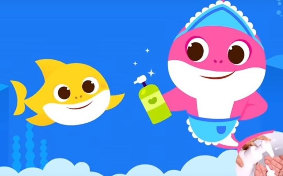 Cambian letra de 'Baby Shark' por coronavirus; buscan enseñar a los niños a lavarse las manos