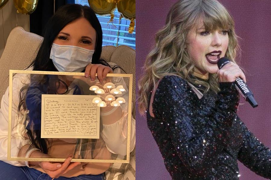 Los increíbles regalos de Taylor Swift a enfermera que lucha contra el Covid-19
