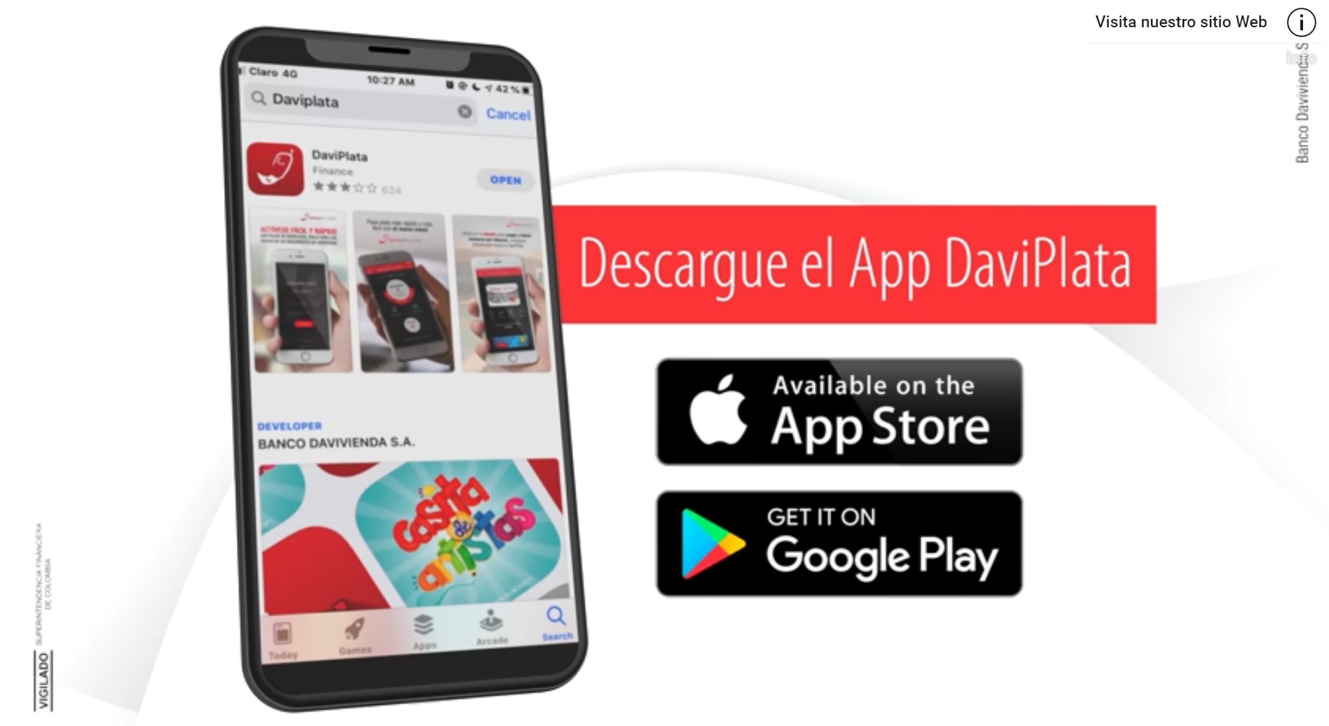 Realice transacciones bancarias desde su teléfono con la ‘Tecla de La Casita Roja’ de Davivienda