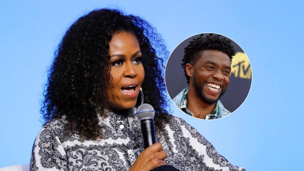 Michelle Obama recordó cuando conoció a Chadwick Boseman. | AP