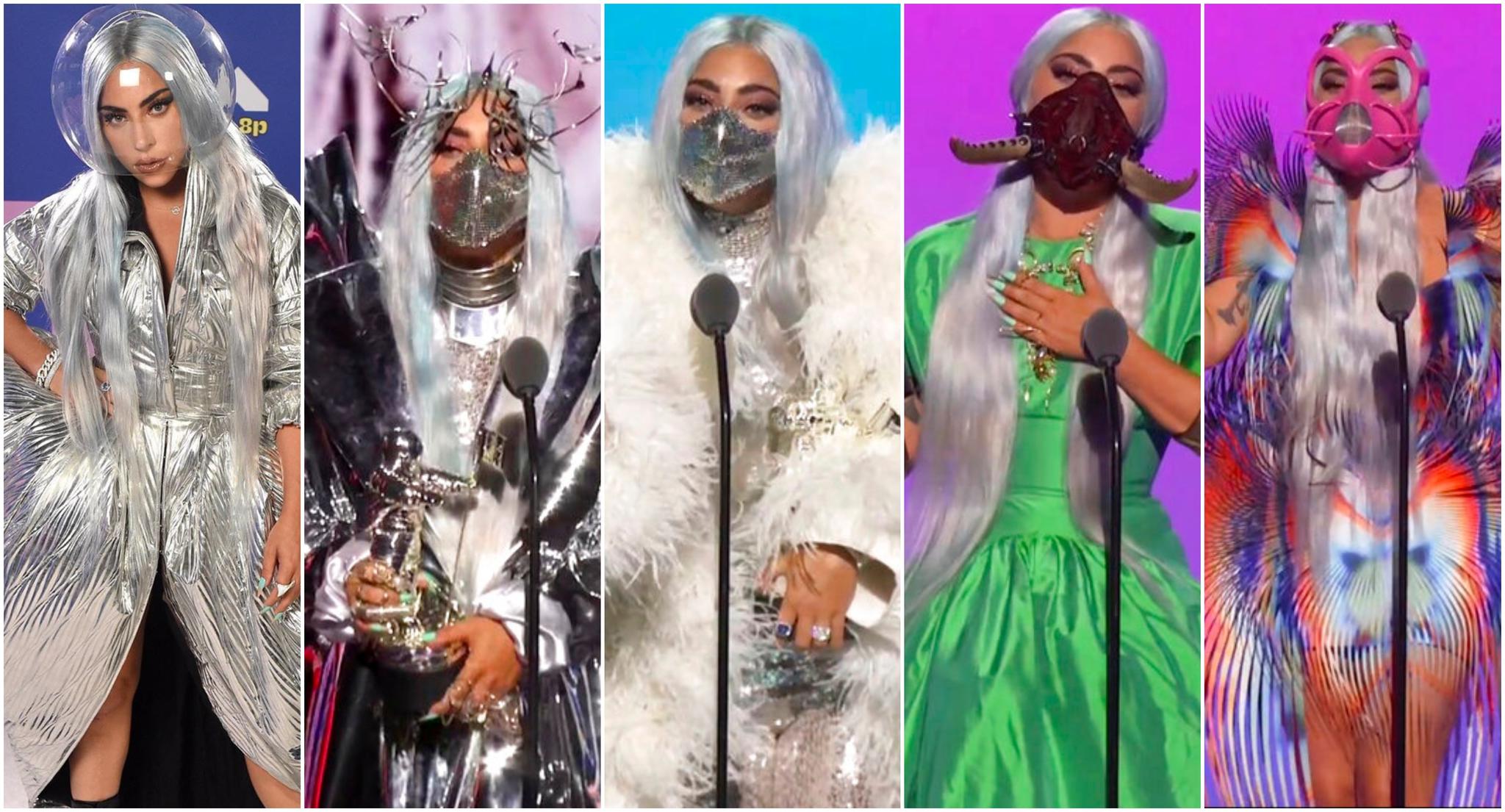 La estrella impresionó con numerosos looks. | Instagram @LadyGaga, AP