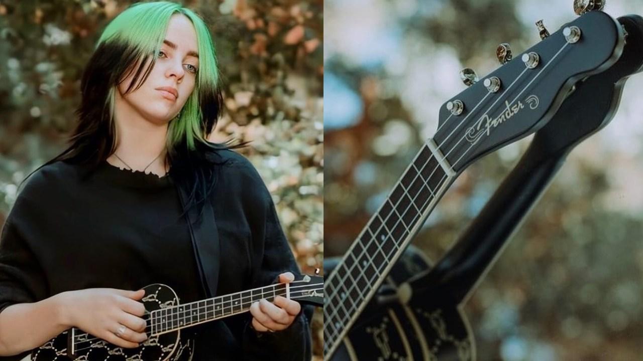 Billie Eilish presenta su ukulele. | YouTube