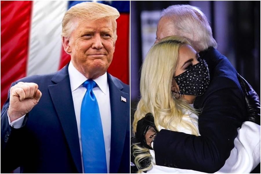 Lady Gaga comparte un mensaje para Donald Trump. | Instagram @LadyGaga, @RealDonaldTrump