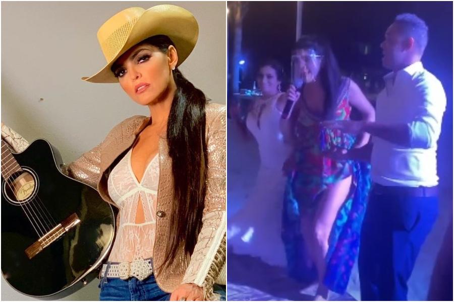 Ana Bárbara sorprende en una boda en Cancún. | Instagram @AnaBarbaraMusic