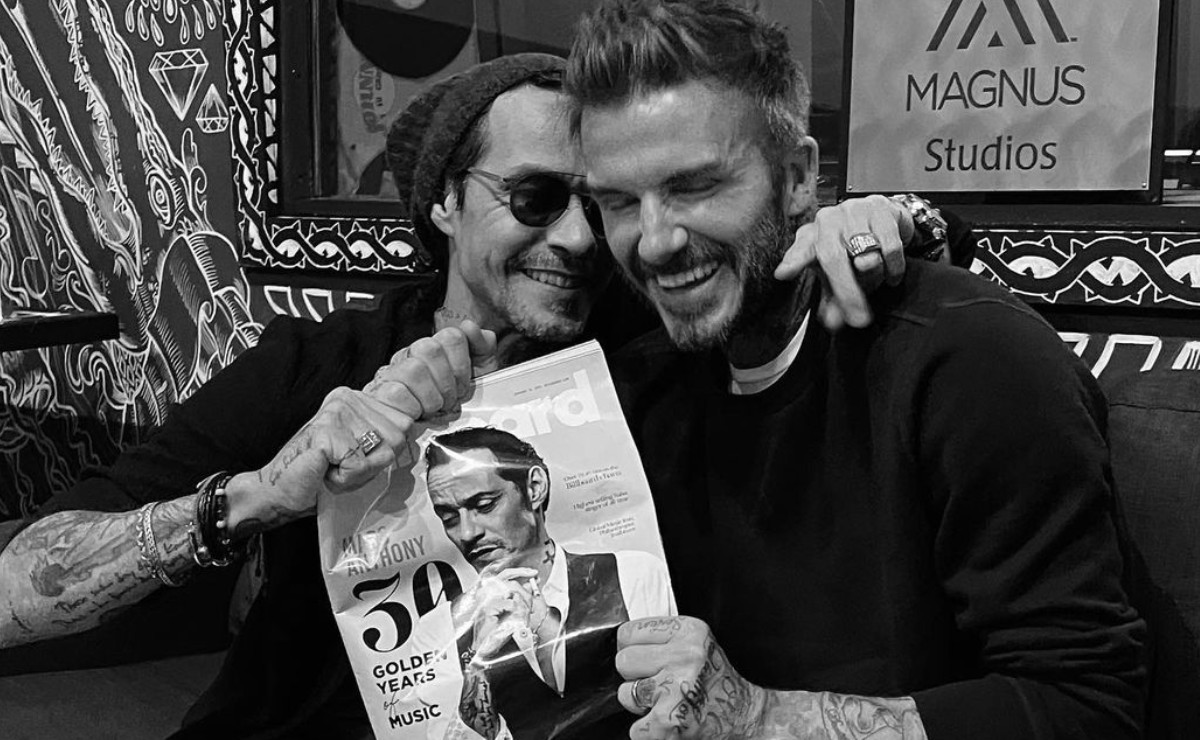 David Beckham celebra los 30 años de carrera de Marc Anthony