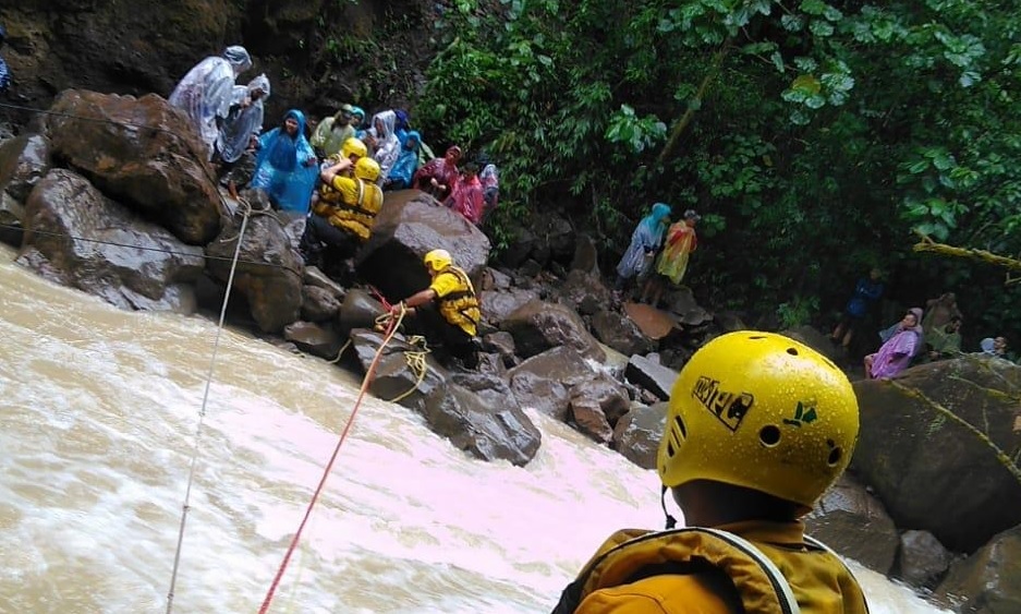 Los hechos se registraron en las cataratas del atractivo turístico Tesoro Escondido. (Foto: Bomberos)