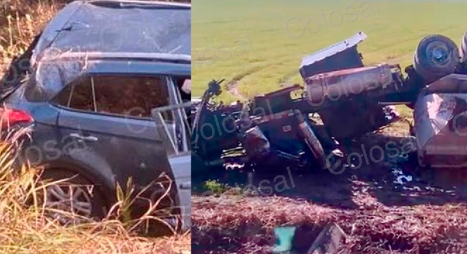 Una mujer de 43 años de apellido Vega perdió la vida. (Fotos: Facebook / Colosal informa).