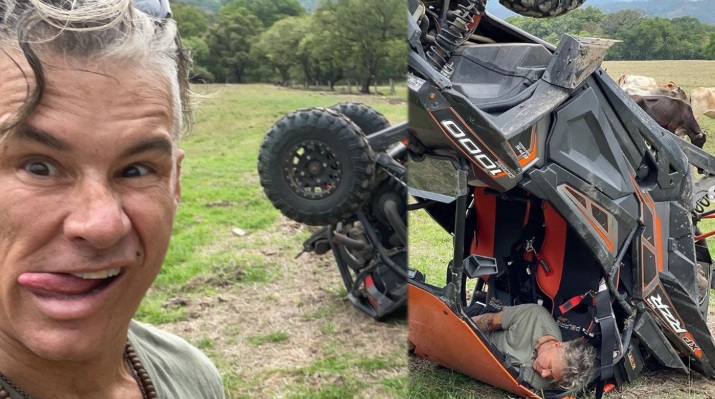 El actor mencionó que, afortunadamente, el accidente no pasó a mayores.  Foto: @ferrcarrillo