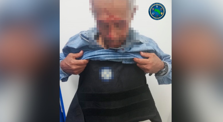 Se dirigió hacía una doctora, aparentemente y bajo amenazas con arma de fuego. Foto: MSP.