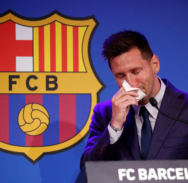 Messi de despide del Barcelona entre lágrimas. (Foto: Reuters) Messi de despide del Barcelona entre lágrimas. (Foto: Reuters)