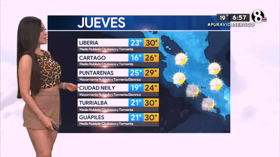 Pronóstico del tiempo en Costa Rica para el 23 de septiembre de 2021 Pronóstico del tiempo en Costa Rica para el 23 de septiembre de 2021