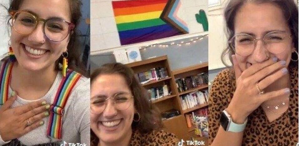 Kristin Pitzen pedía a sus alumnos jurar lealtad a la bandera LGBT Kristin Pitzen pedía a sus alumnos jurar lealtad a la bandera LGBT