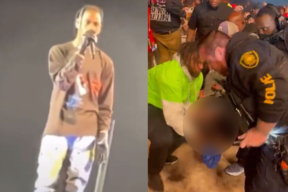 Travis Scott siguió cantando en medio de caos en concierto | VIDEO Travis Scott siguió cantando en medio de caos en concierto | VIDEO