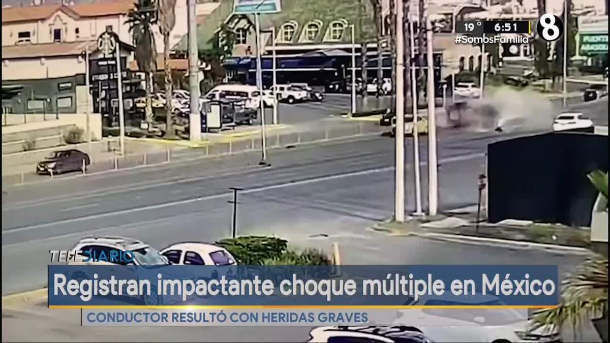 Te mostramos el impactante choque múltiple en México Telediario Costa Rica
