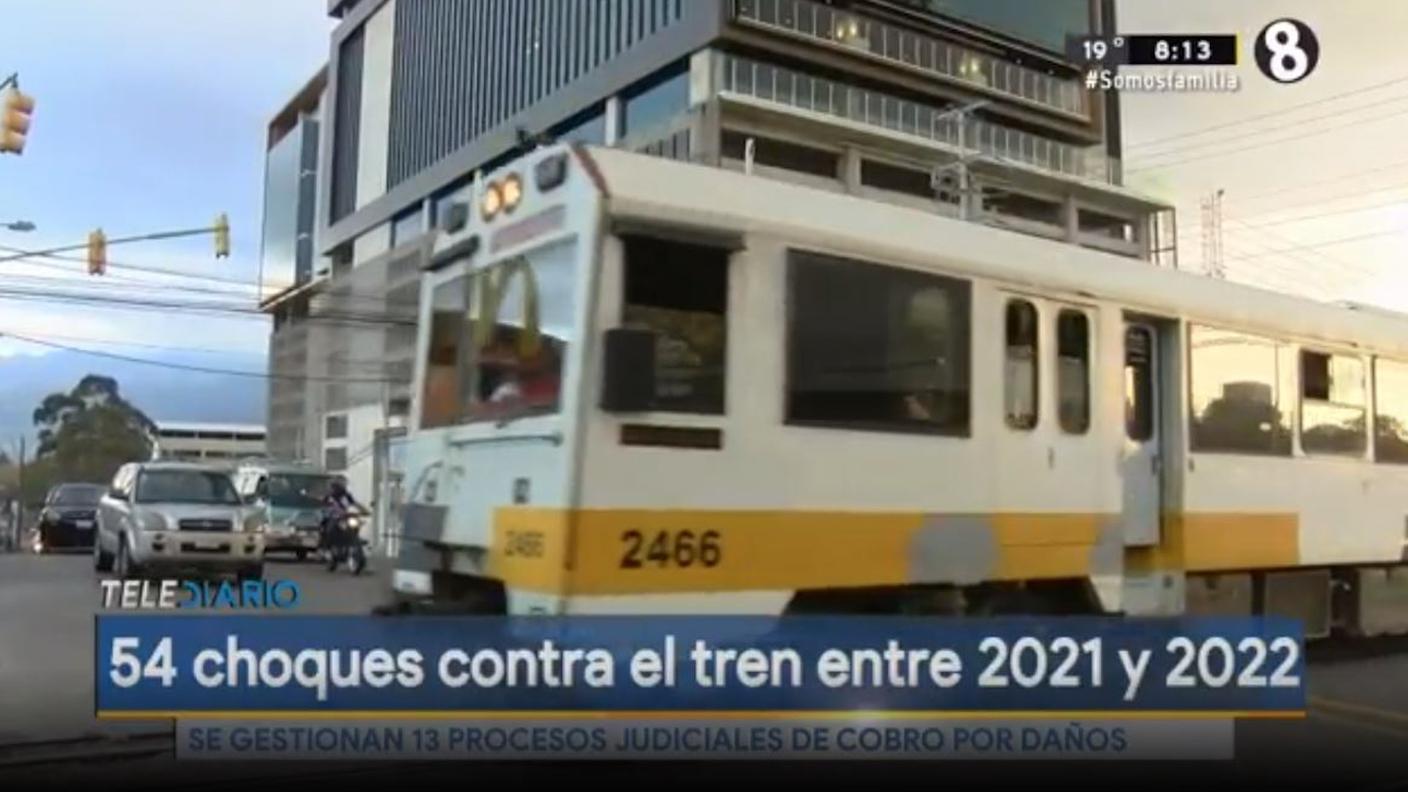 Choques contra tren entre 2021 y 2022 se registran 54 Telediario