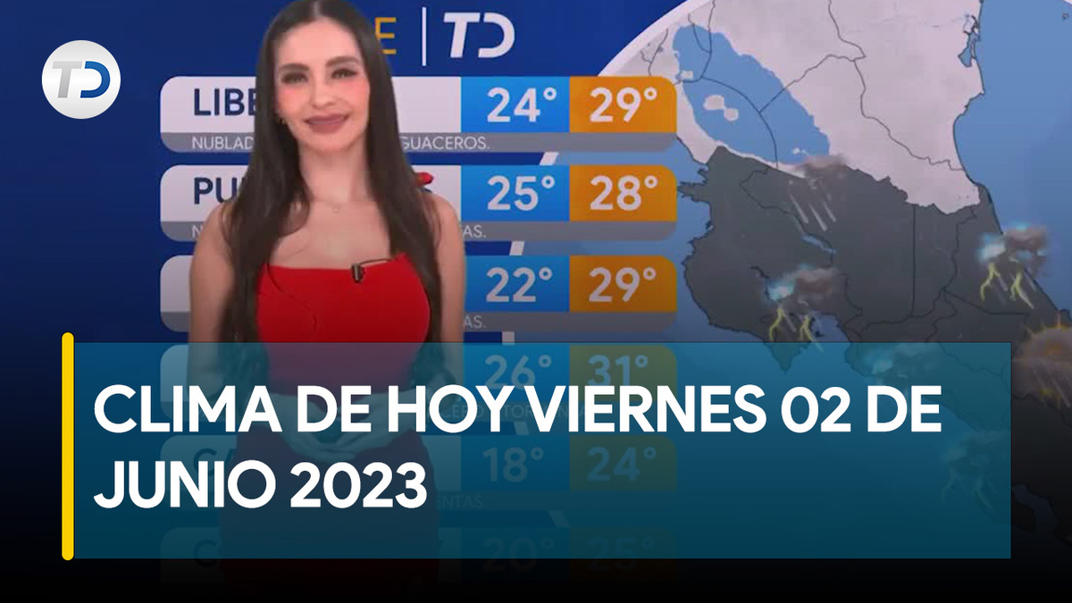 Pronóstico del tiempo para Costa Rica 02 de junio de 2023 Telediario