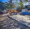 Continúan las obras del sistema de drenaje y superficie de ruedo. (MOPT)