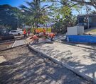 Continúan las obras del sistema de drenaje y superficie de ruedo. (MOPT)