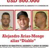 Estados Unidos ofrece una recompensa de hasta $500.000 por Alejandro Arias Monge. Estados Unidos ofrece una recompensa de hasta $500.000 por Alejandro Arias Monge.