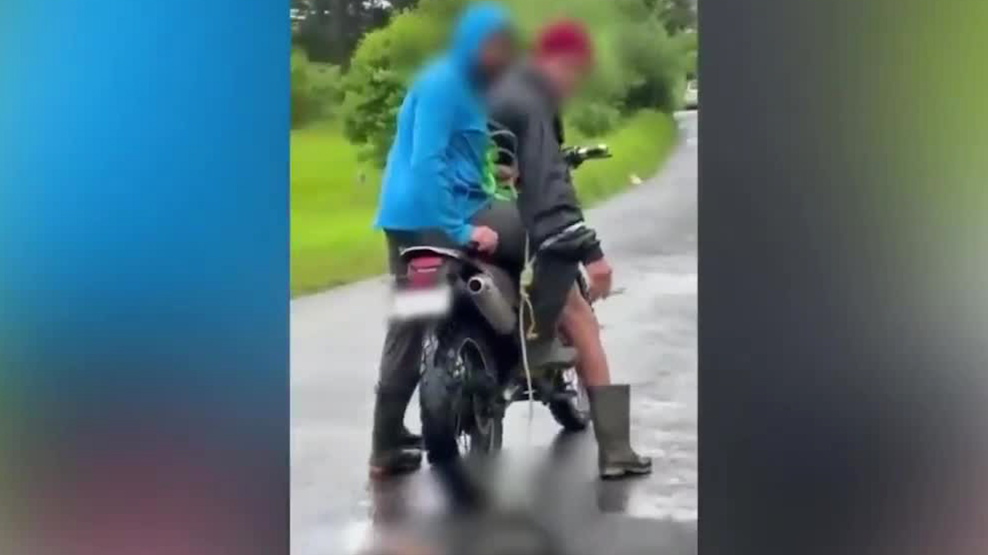 Perro que fue arrastrado por motociclistas es rescatado | VIDEO
