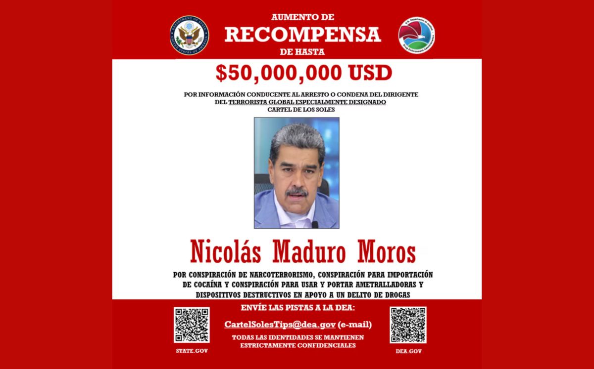 Maduro está presuntamente vinculado con el Cártel de los Soles.