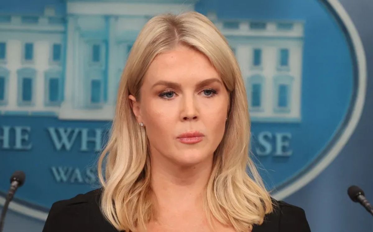 Karoline Leavitt, vocera del gobierno de Donald Trump. (AFP)