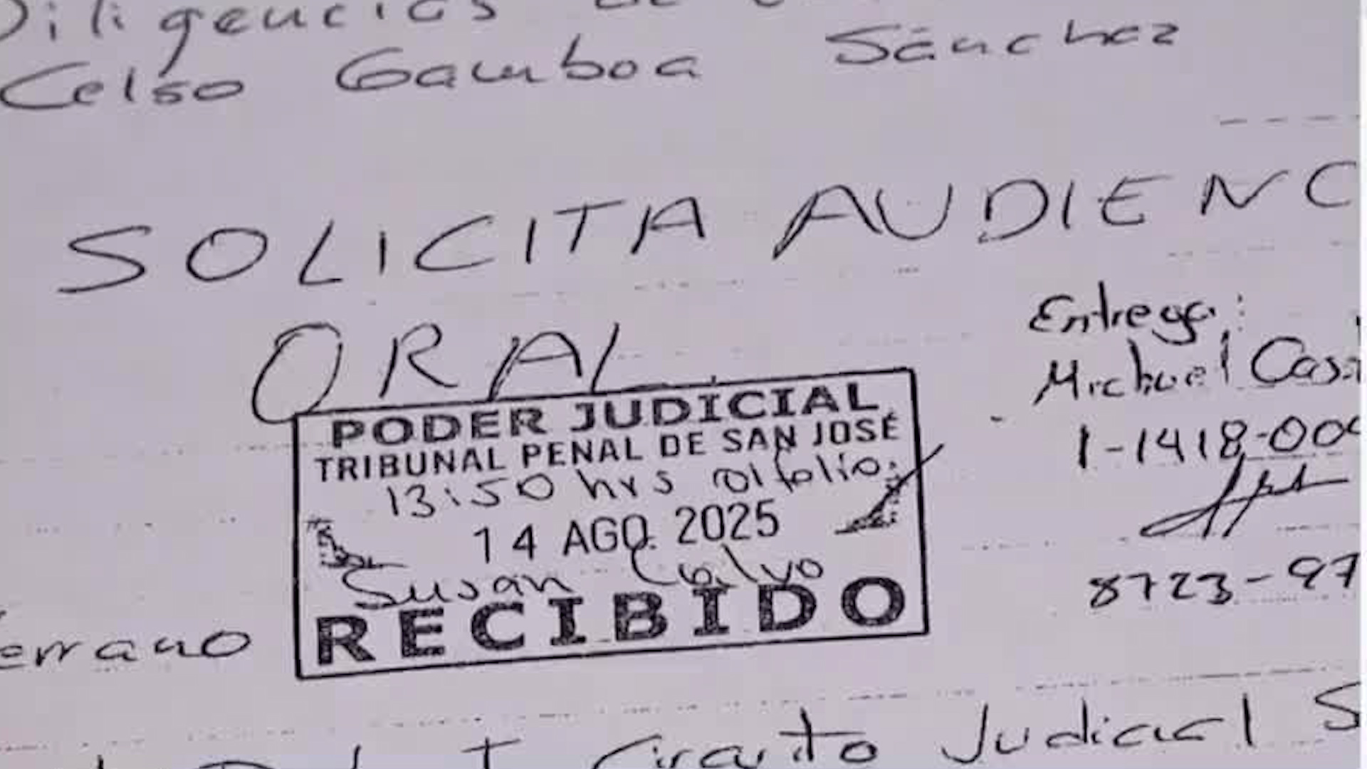 Esto solicitó Celso Gamboa en carta que le escribió a juez Esto solicitó Celso Gamboa en carta que le escribió a juez