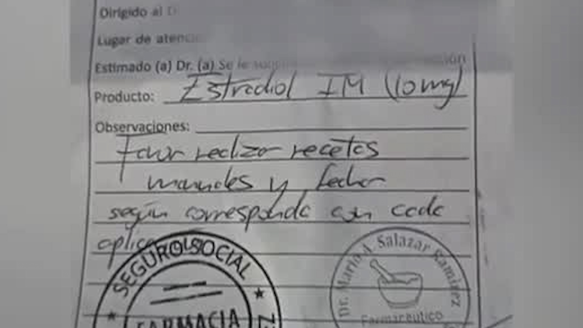 Asegurada denuncia que cita médica fue asignada a otra persona