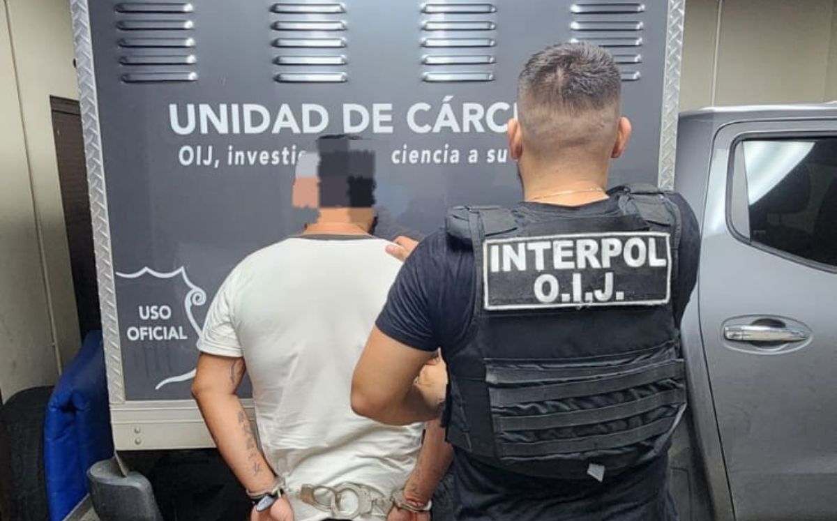 Sospechoso detenido en Golfito. (OIJ)
