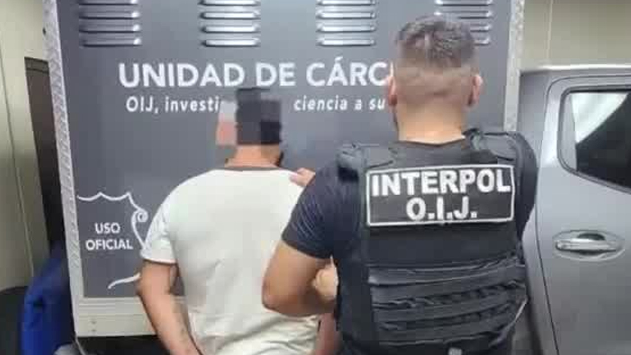 Detienen a sexto extraditable en Golfito