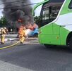Grave accidente en la entrada a la Ruta 32 dejó dos personas heridas.
