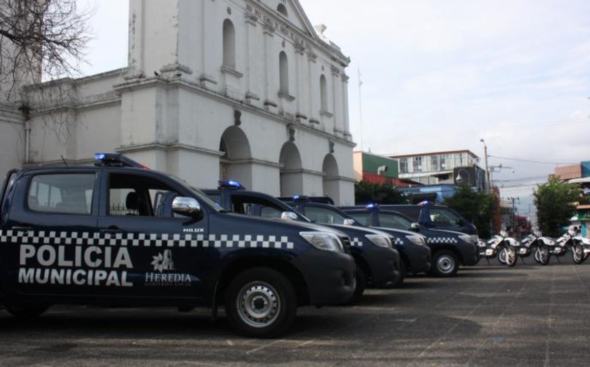 Siete oficiales de la Policía Municipal de Heredia fueron detenidos por presunto abuso de autoridad y agresión (Municipalidad de Heredia).