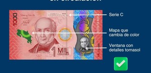 BCR recibirá y cambiará billetes de ₡1.000 fuera de circulación