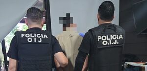 Uno de los detenidos por los agentes judiciales. (OIJ)