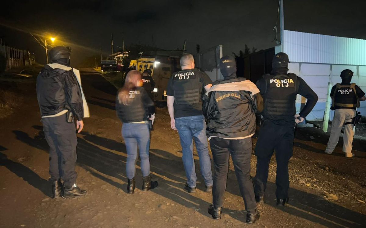 Agentes del OIJ realizaron 13 allanamientos. (OIJ)