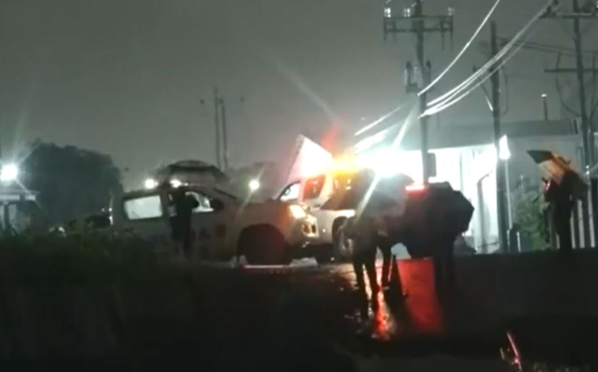 Escena tras el atropello en Río Segundo.